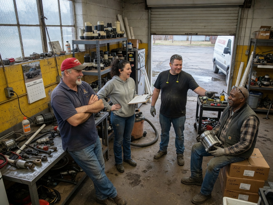 The Youngstown Pump Pros team at work in Youngstown